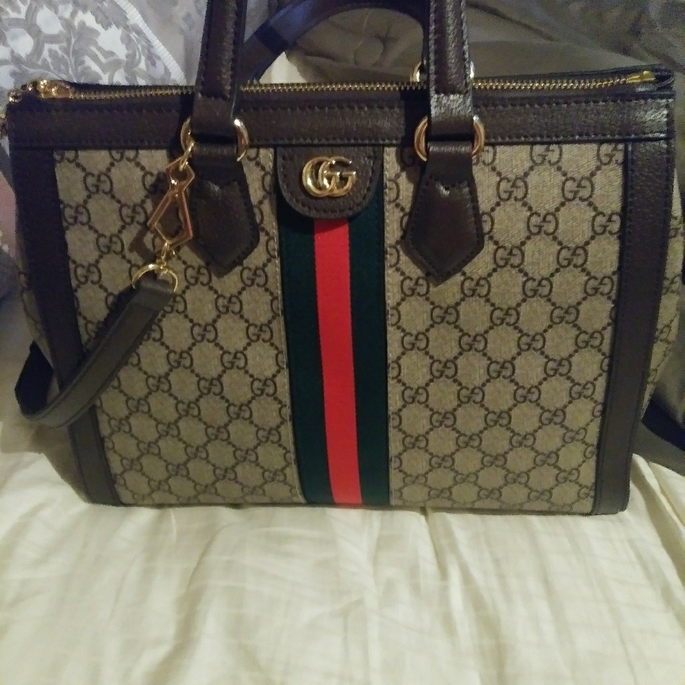 Authentic Ophidia GG medium top handle bag/SOLDOUT